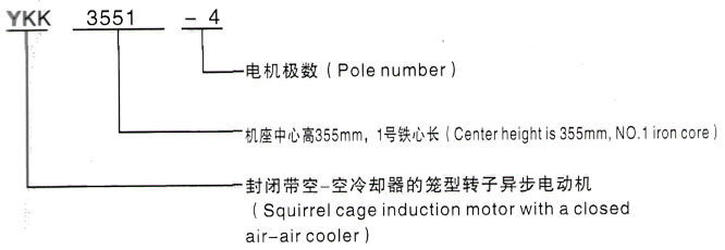 YKK系列(H355-1000)高压江宁三相异步电机西安泰富西玛电机型号说明